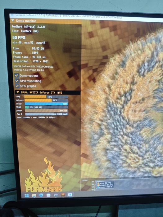 NVIDIA GeForce GTX 1650 4GB — обслужена, отличное состояние