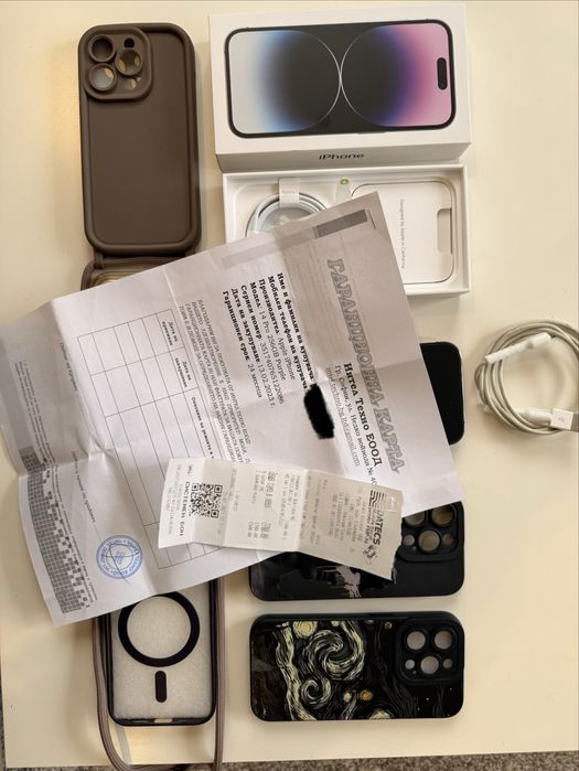 КАТО НОВ! iPhone 14 Pro 256 GB Deep Purple 84% Battery Health