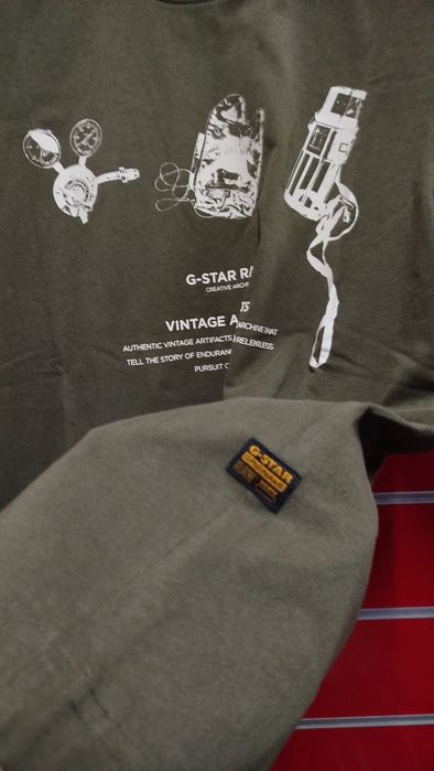 Уголемена тениска G-Star Raw Archive S , M нова мъжка оригинална