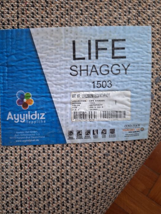 2 covoare tip Shaggy, dimensiuni 290x200 si 250x80