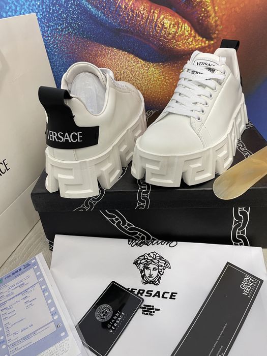 Adidasi Versace Greca piele naturala 100% Premium Full Box