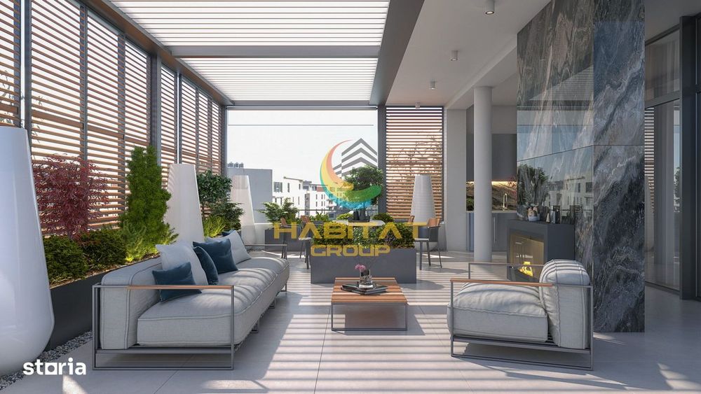 3 camere cu terasa de 65mp  - finalizat - langa Parc