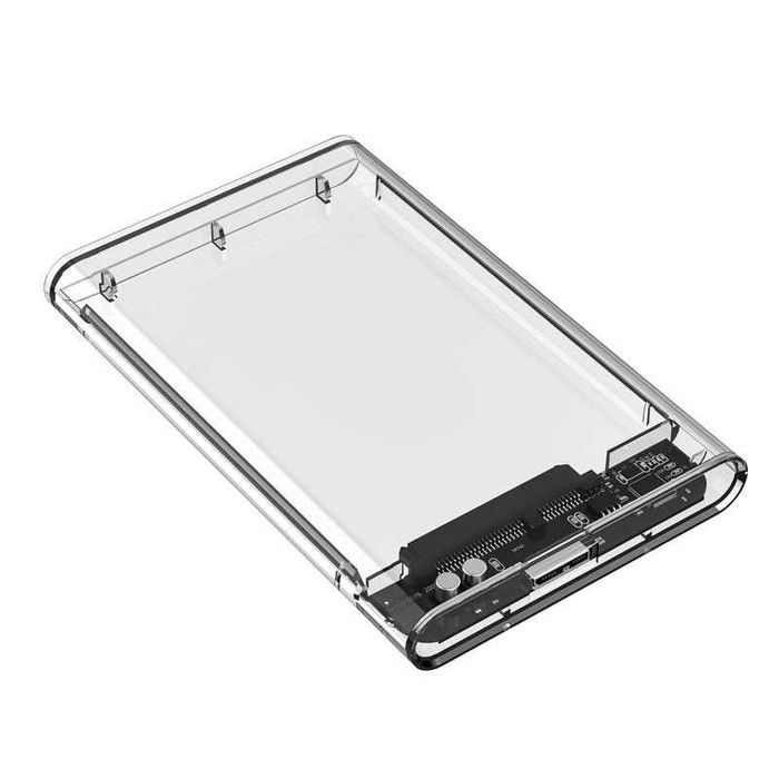 Carcasa rack extern HDD / SSD laptop 2.5" SATA la USB 3.0 transparent
