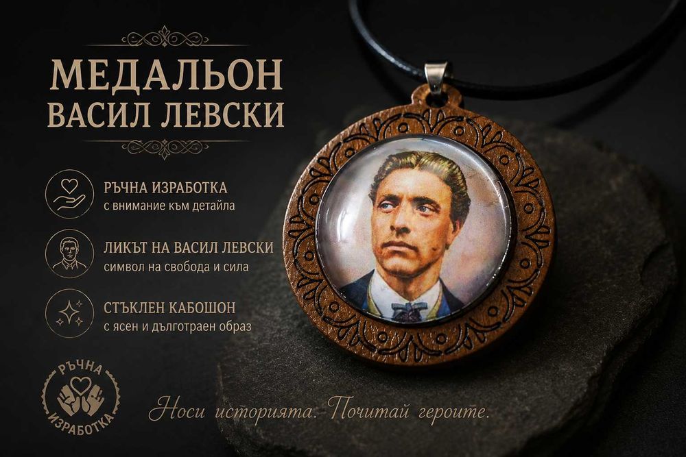 Медальон с лика на Васил Левски