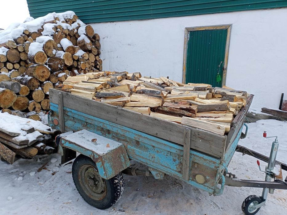 Дрова сухие рубленые колотые