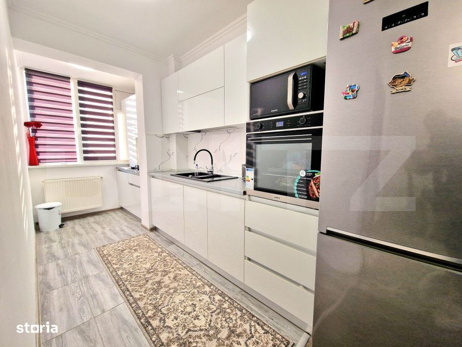Apartament cu 3 camere, finisat modern, 62 mp, balcon, garaj, Urusagul