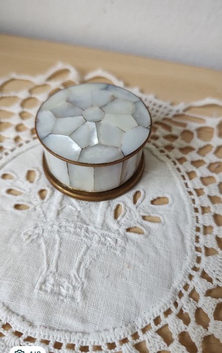 cutie sidef delicată, handmade