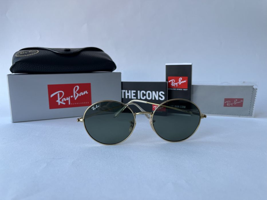 Ochelari de soare RAY BAN 1970 Oval Noi