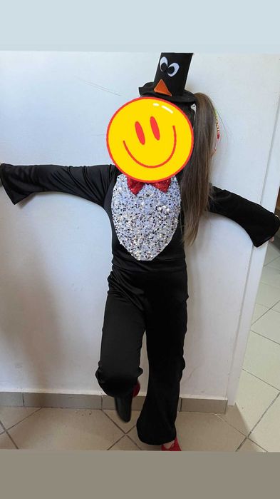 Costum salopeta pinguin