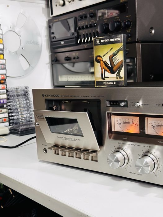 Deck de colecție KENWOOD KX-1030,3 Ferrite HEADS,sunet calitativ,Japan