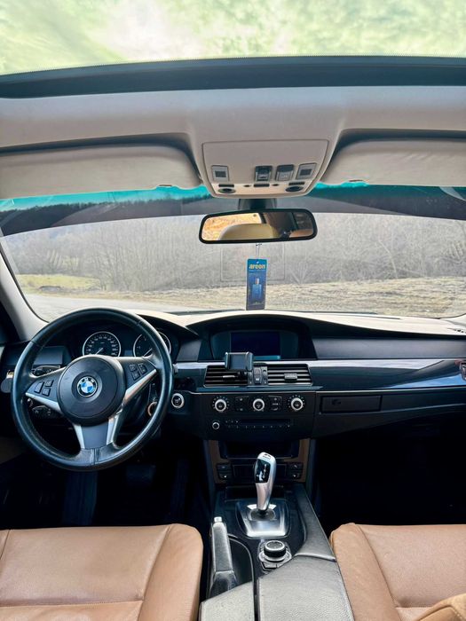 BMW Euro 5 520d E60 2009 177CP/DPF ON/Trapa/Piele Cognac/Joystick
