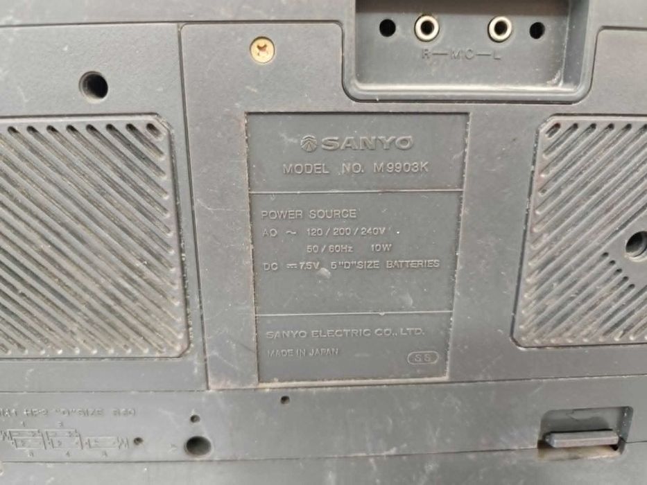 Касетофон sanyo m9903k / panasonic rx c34l