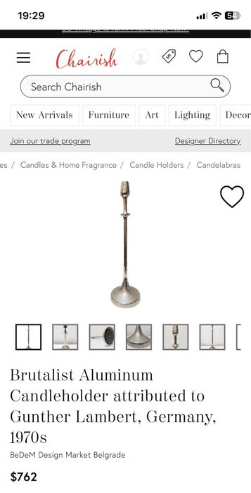 Подови свещници / Gunther Lambert/ 70-те