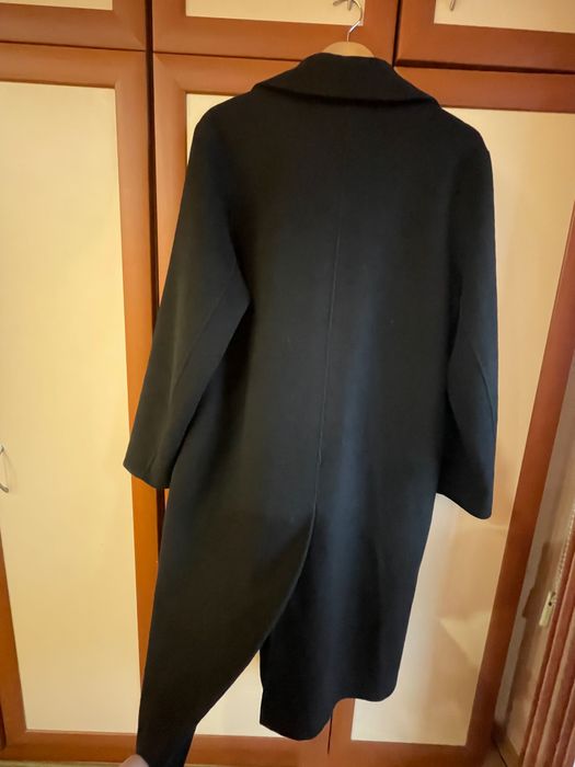 MANGO Ръчно изработено оувърсайз вълнено палто