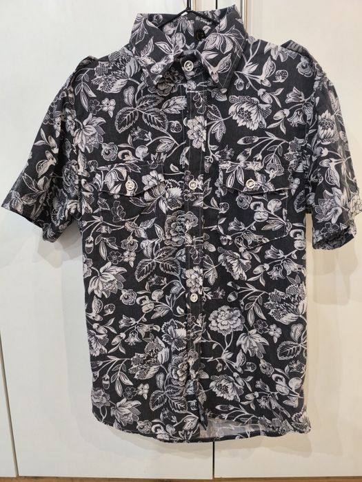 Мъжка риза с къс ръкав