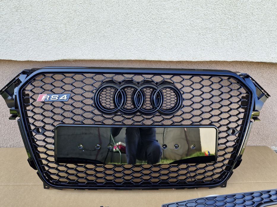 Grila grile proiector Audi A4 B8 S-line facelift 2012-2015 RS LOOK
