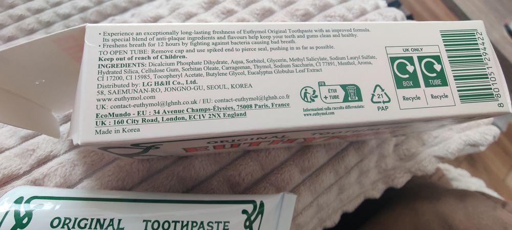 Pasta de dinti Euthymol
