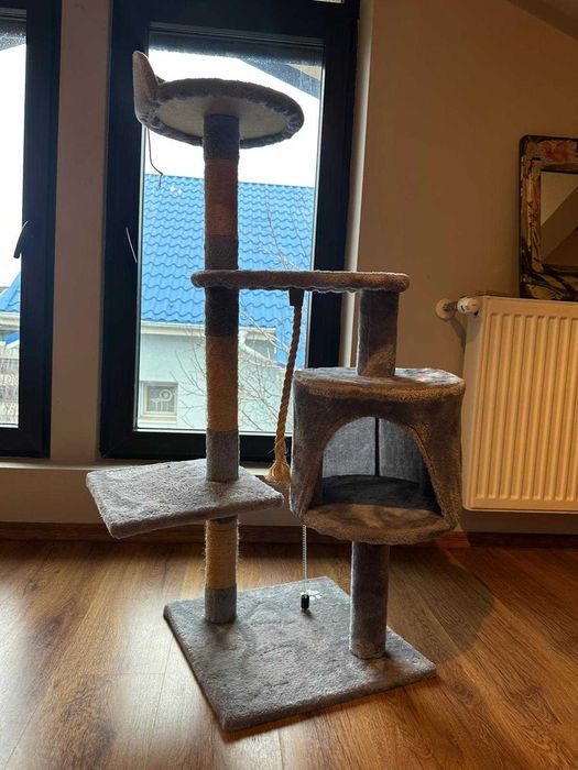 Ansamblu de joaca pentru pisici din sisal