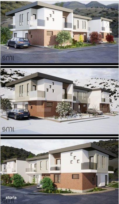 Casa tip triplex, 110mp utili, finisata, teren de 50mp, cartier nou in