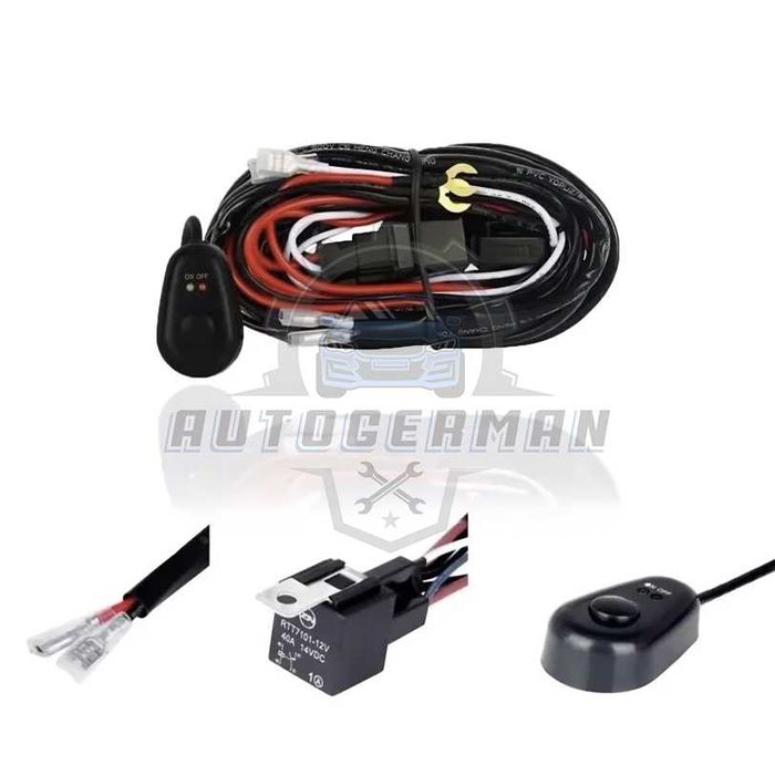 Кабели лед бар окабеляване дистанционно led bar захранване реле бутон