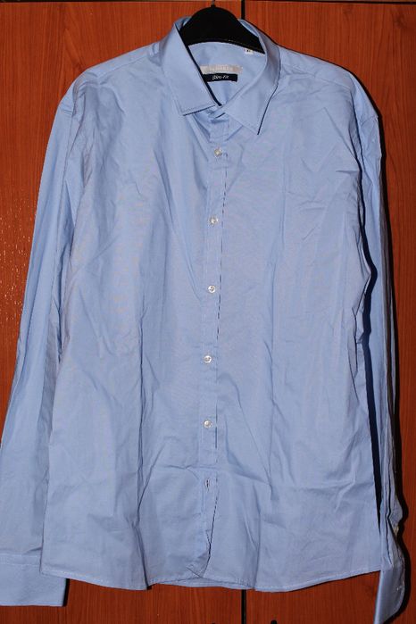 Camasa albastra barbati slim fit Blooker marime XL
