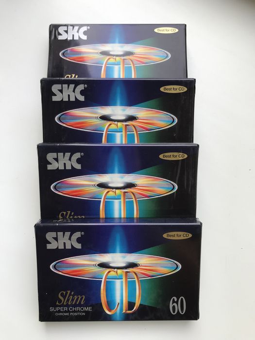 Редкие Аудио Кассеты хромовые новейшие SKC Slim