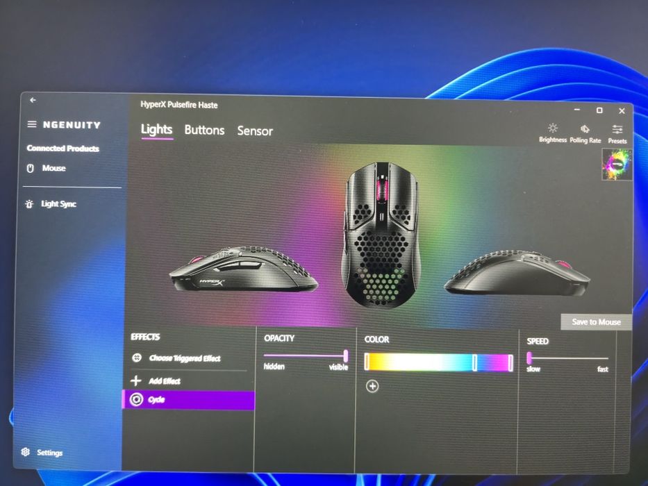 HyperX Pulsefire Haste Ultra-Lightweight. Мышь игровая компьютерная.