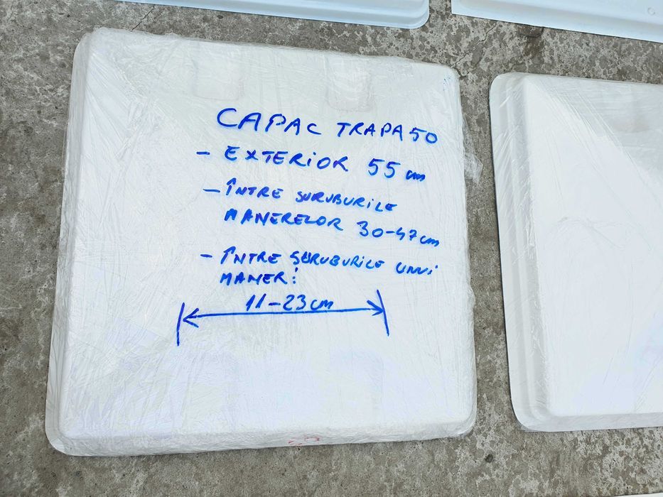 Capac de trapa rulota  dimensiunea  28 ,40 si 50  din  fibra de sticla