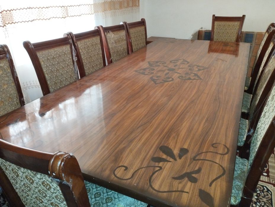 Stol stul 12 kishilik