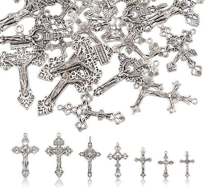 Pandative în cruce din aliaj în stil tibetan bijuterii TOT SETUL