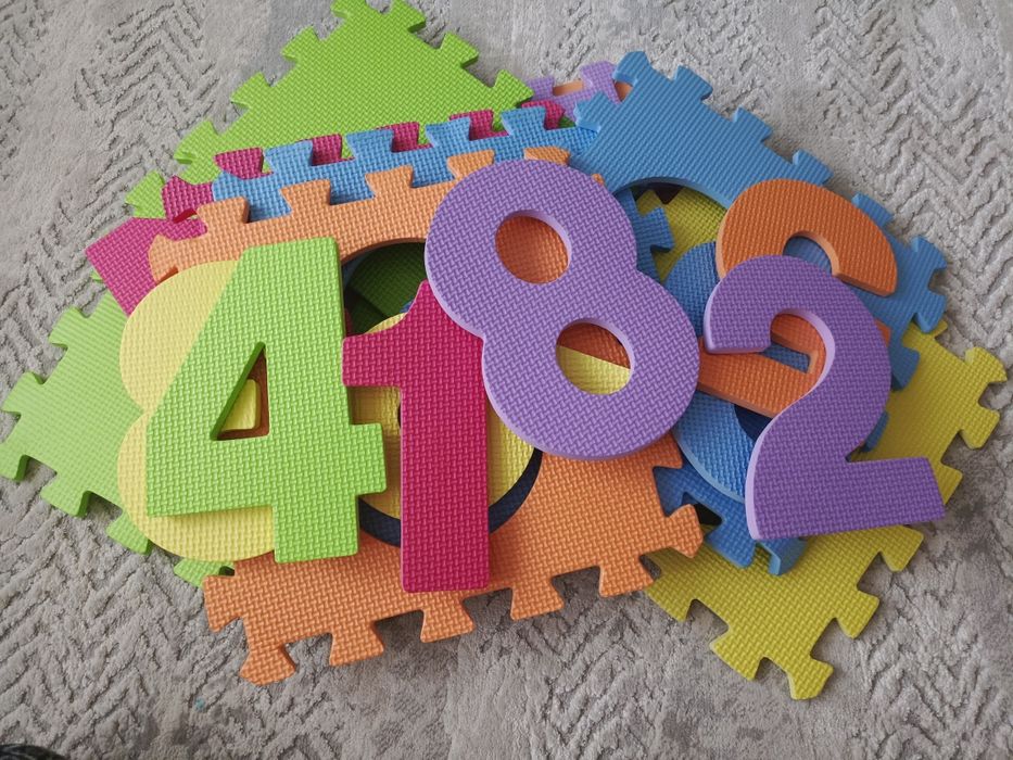 Развивающий коврик пазл цифры