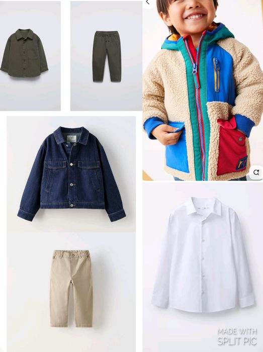 Лот яке Next Zara Okaidi H&M Boss Guess дънково риза бяла панталон