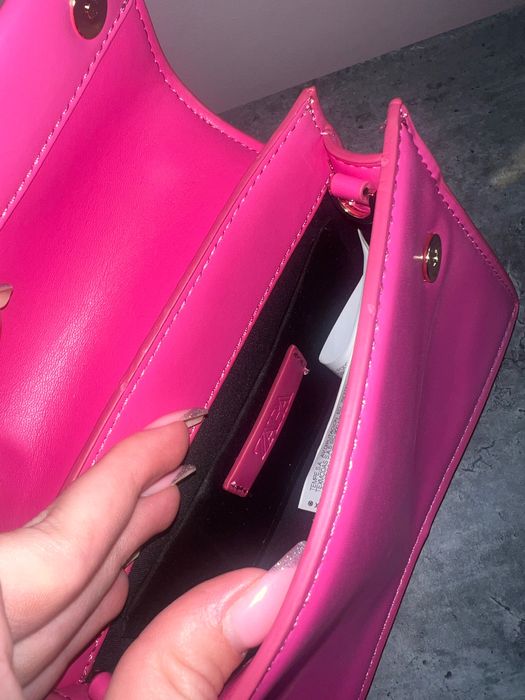 Zara розова чанта