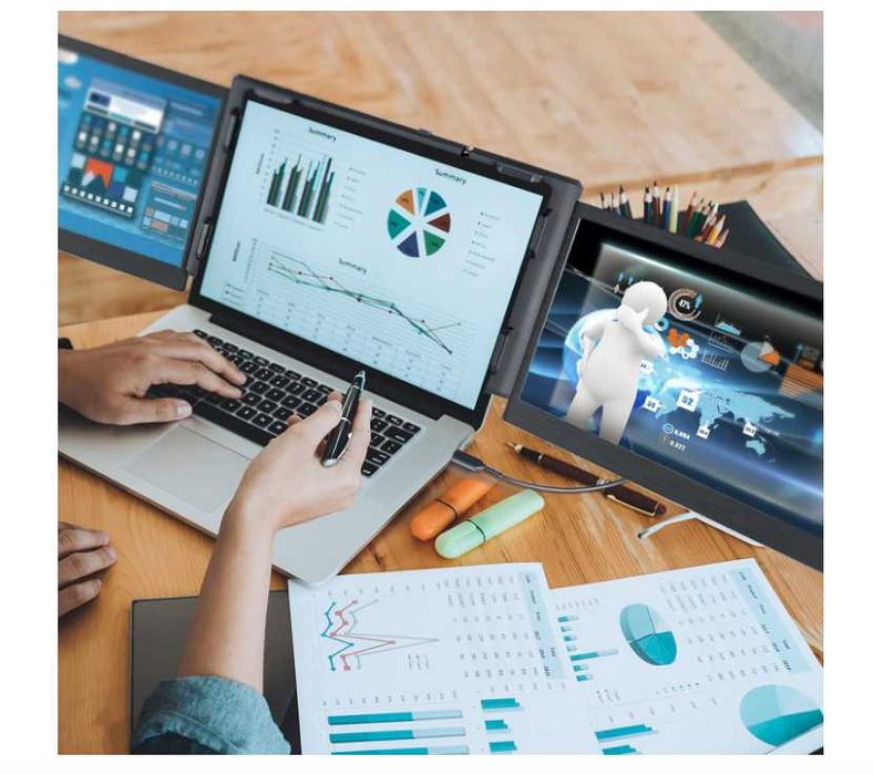 TeamGee P2 PRO Tri Screen FULL HD IPS Tip C