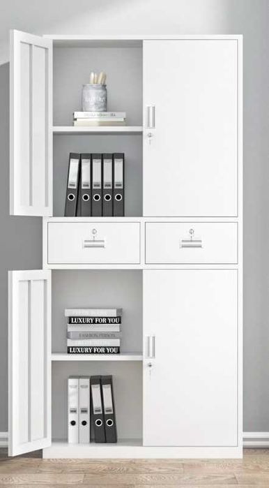 Металлический офисный шкаф / документы / замок / регулируемые полки