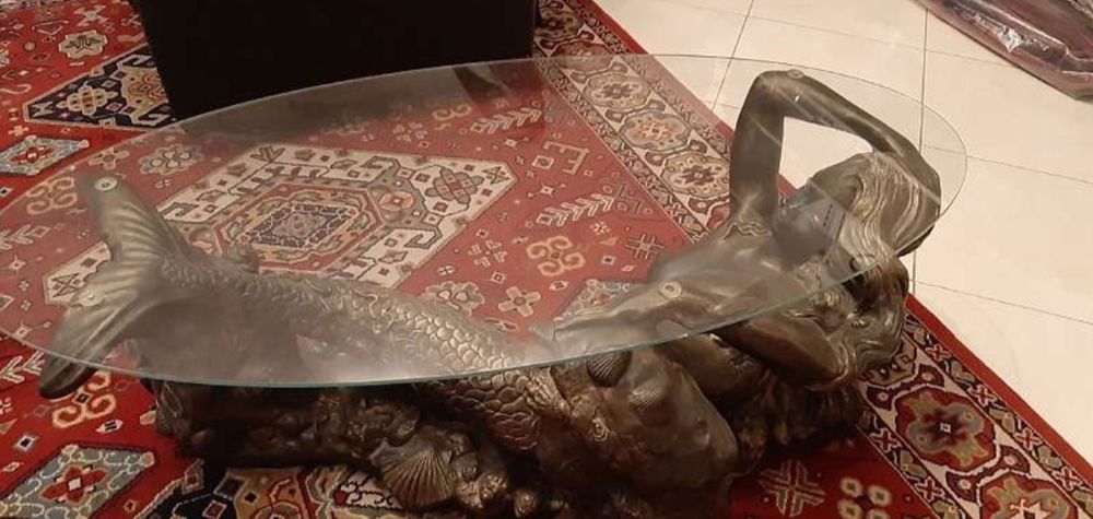 Măsuță de cafea cu geam de cristal