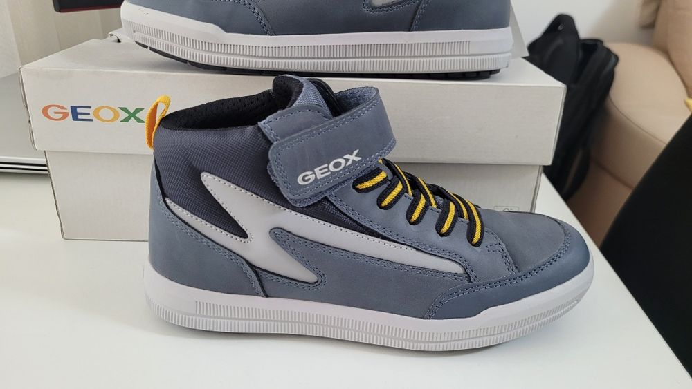 Ghete Geox marimea 35, pantofi sport inalti Geox pt copii marimea 35