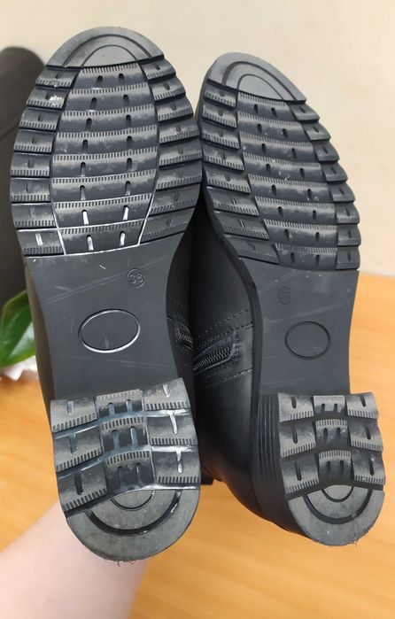 Дамски елегантни кожени боти, естествена кожа, 38 номер