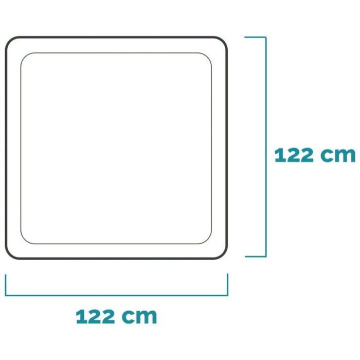 Piscina copii, cu cadru metalic Mini, patrata, 122 x 122 x 30 cm