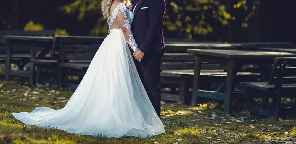 Rochie mireasa cu trena detașabilă!