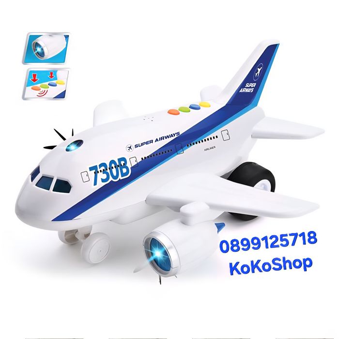 Детски самолет със звук и светлини/самолет за игра