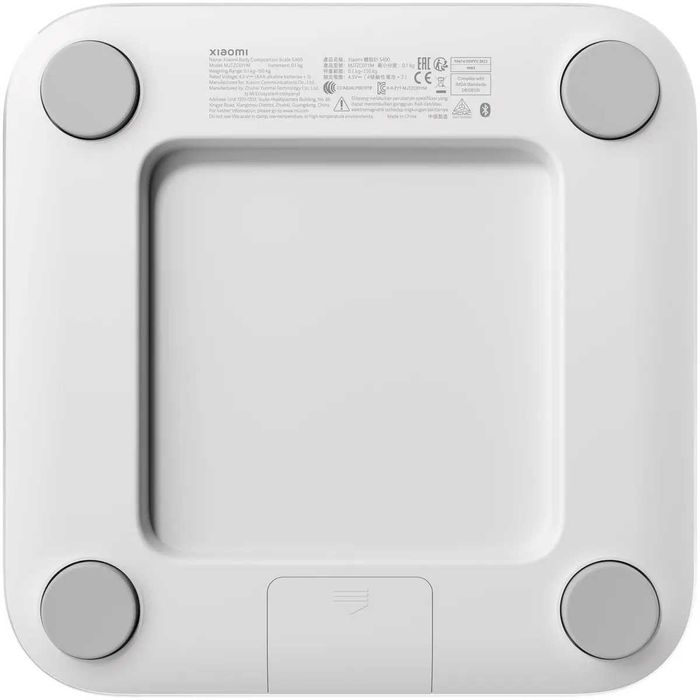 Cantar inteligent Xiaomi Body Composition Scale S400 BHR7793GL, 25 functii, aplicatie Xiaomi, capacitate de stocare pana la 36 profile max 150KG, alb