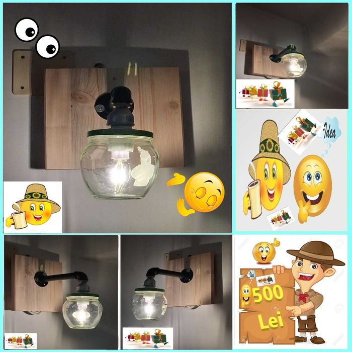 Aplica Veioza Lampa Bar Cafenea Casa Curte Gradima Stil Industrial