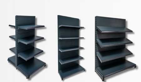 Крайстенни стелажи за магазин в тъмно сив мат - Еко Лайн/НОВИ/ПРОМОЦИЯ