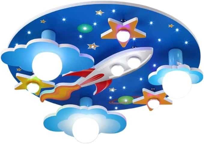 ЛЕД LED полилей за Детска стая Вселена Звездно небе Анимационна ракета