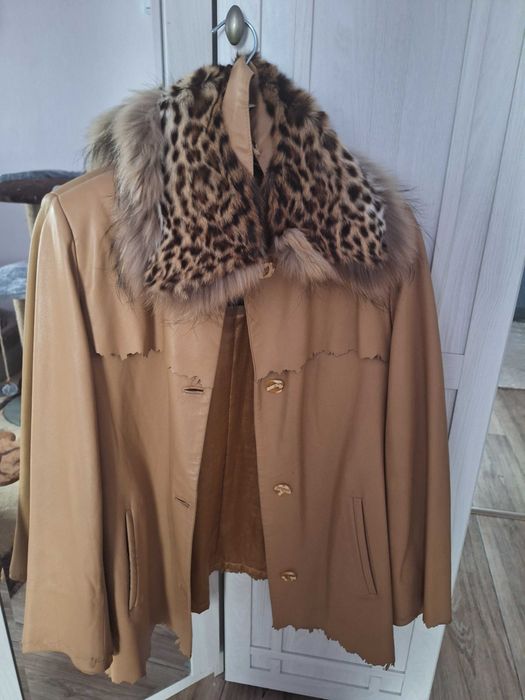 Куртка кожаная б/у