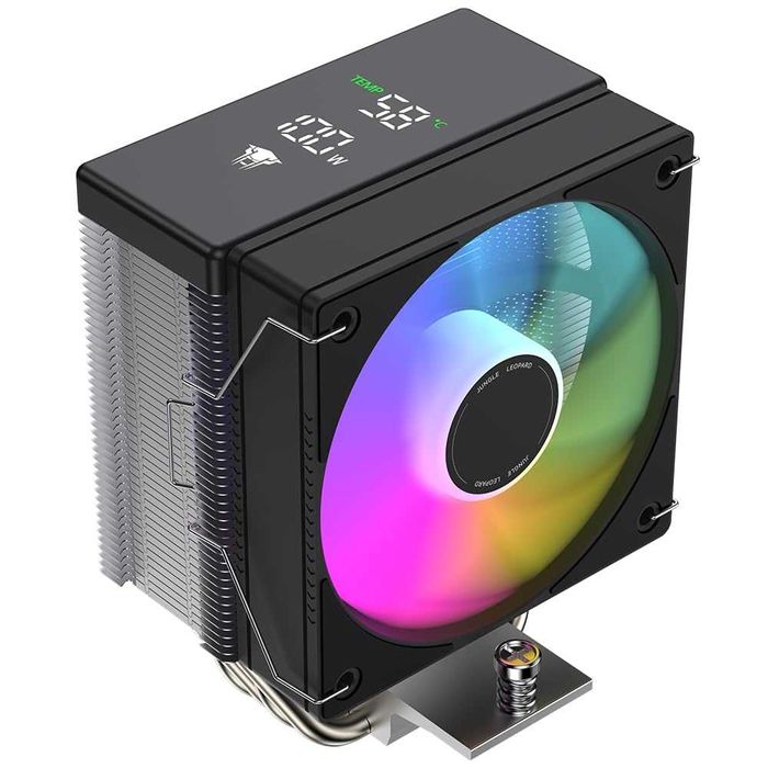 Cooler CPU Aer TZMRIT AF400S DGT ARGB cu afișaj de temperatură, pentru Intel LGA 1700/1200/115X/1851, pentru AMD AM4/AM5