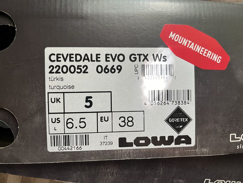 Планински обувки LOWA cevedale evo gtx, размер 38