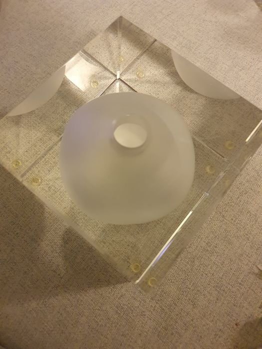 Rosenthal, cristal, studio line, piese cubice, vază și scrumiera/bol