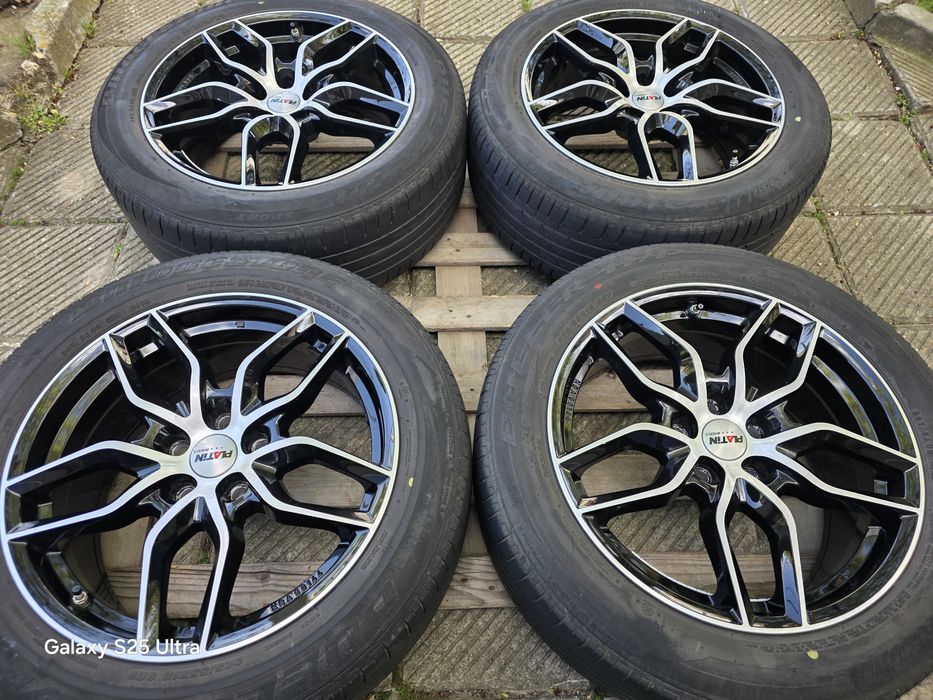 Лети джанти 18ки 5х114.3 Anzio + летни гуми 225/55/18 Bridgestone